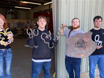 Students show Off Welding Work